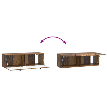 Mobile Porta TV da Muro Legno antico 98 x 31 x 30 cm | homemem39