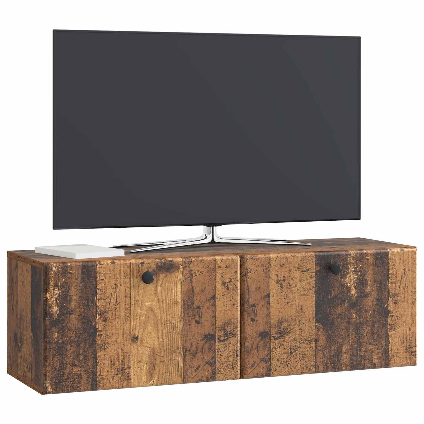 Mobile Porta TV da Muro 98 x 31 x 30 cm Legno antico
