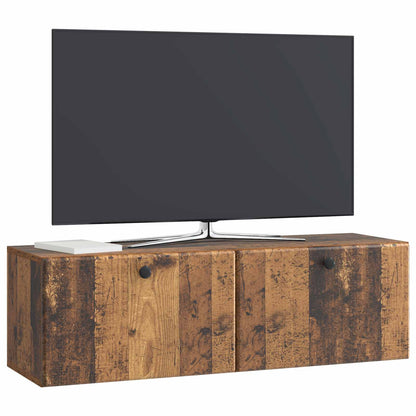 Mobile Porta TV da Muro 98 x 31 x 30 cm Legno antico