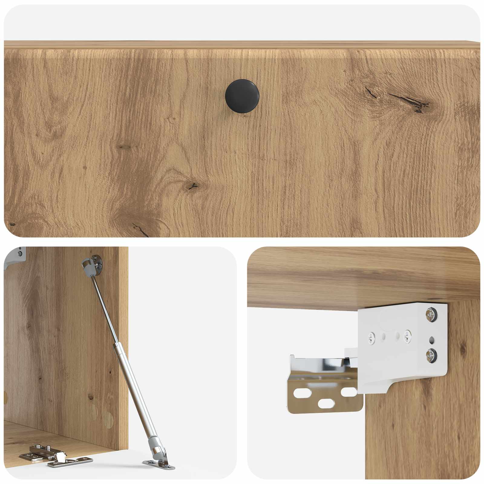 Mobile Porta TV da Muro Rovere Artigianale 98 x 31 x 30 cm | homemem39