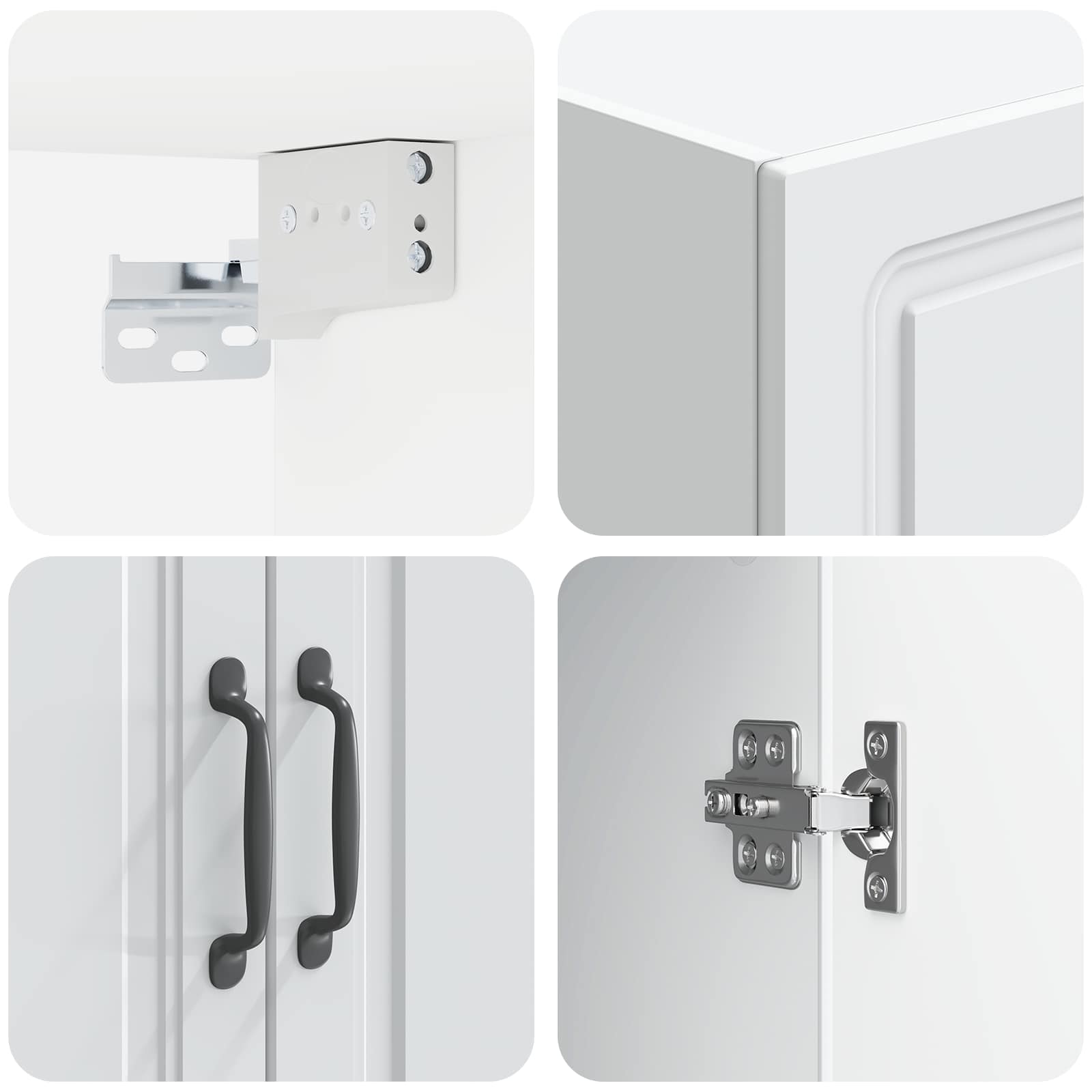 Mobiletto a muro Bianco 66 x 34,5 x 90 cm Legno ingegnerizzato | homemem39
