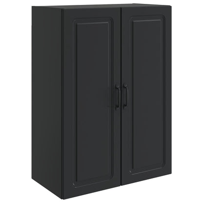 Mobiletto a muro Nero 66 x 34,5 x 90 cm Legno ingegnerizzato | homemem39