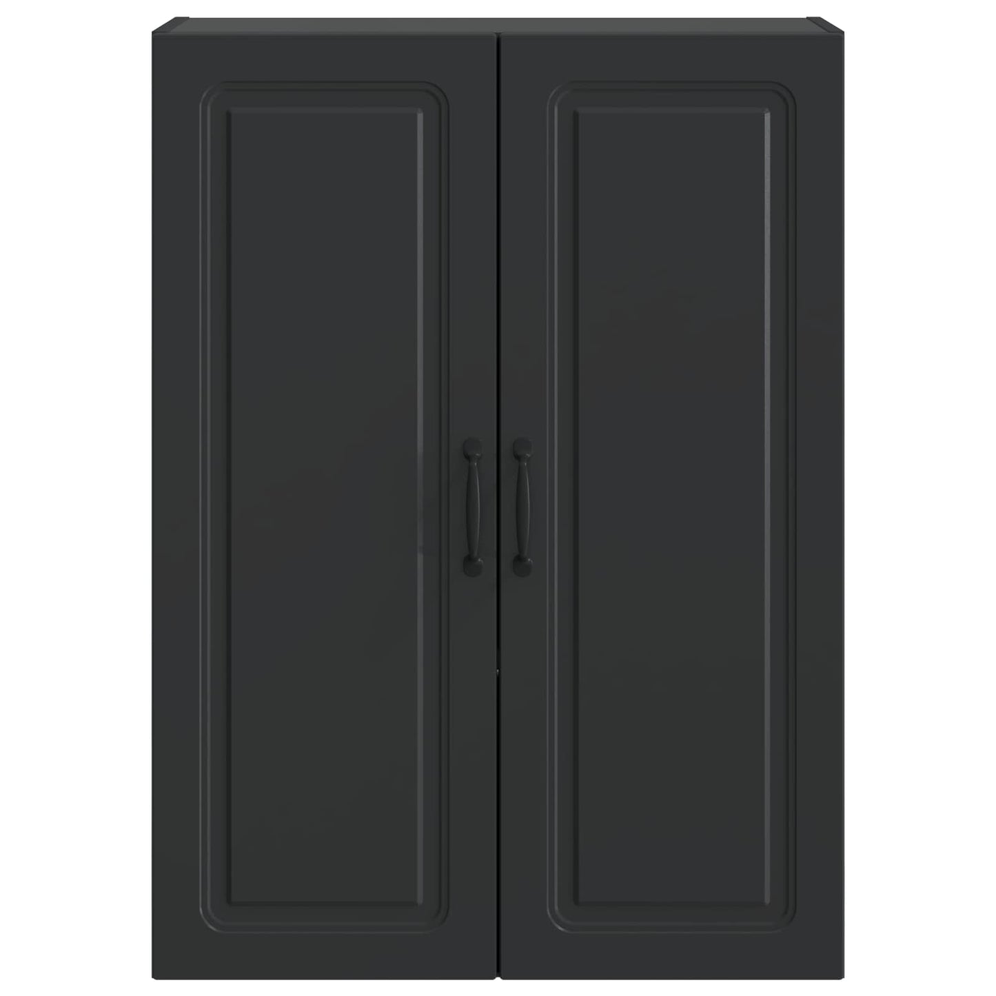 Mobiletto a muro Nero 66 x 34,5 x 90 cm Legno ingegnerizzato | homemem39