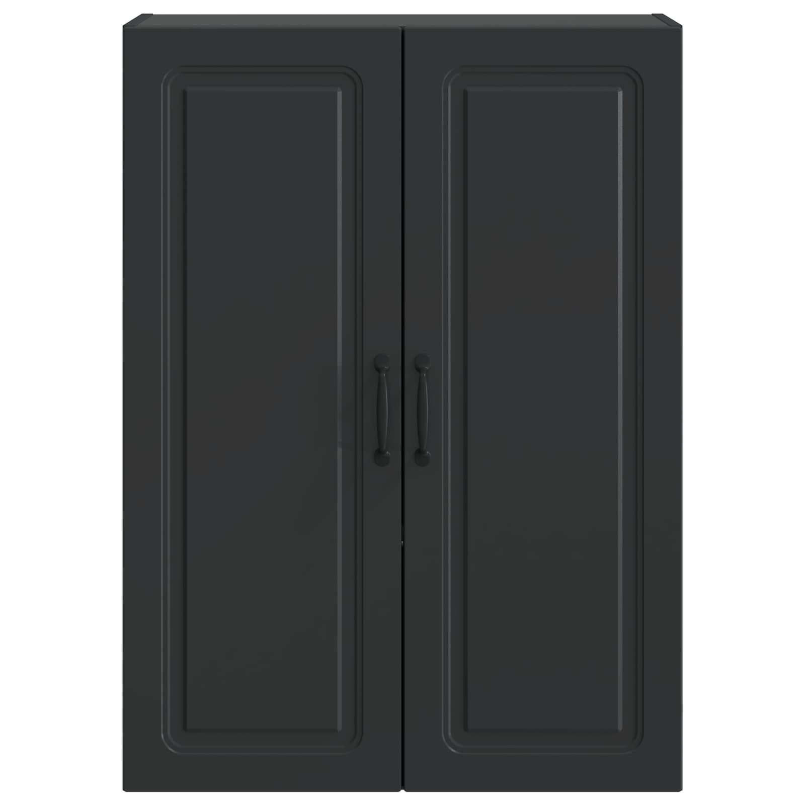 Mobiletto a muro Nero 66 x 34,5 x 90 cm Legno ingegnerizzato | homemem39