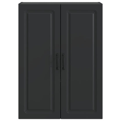 Mobiletto a muro Nero 66 x 34,5 x 90 cm Legno ingegnerizzato | homemem39