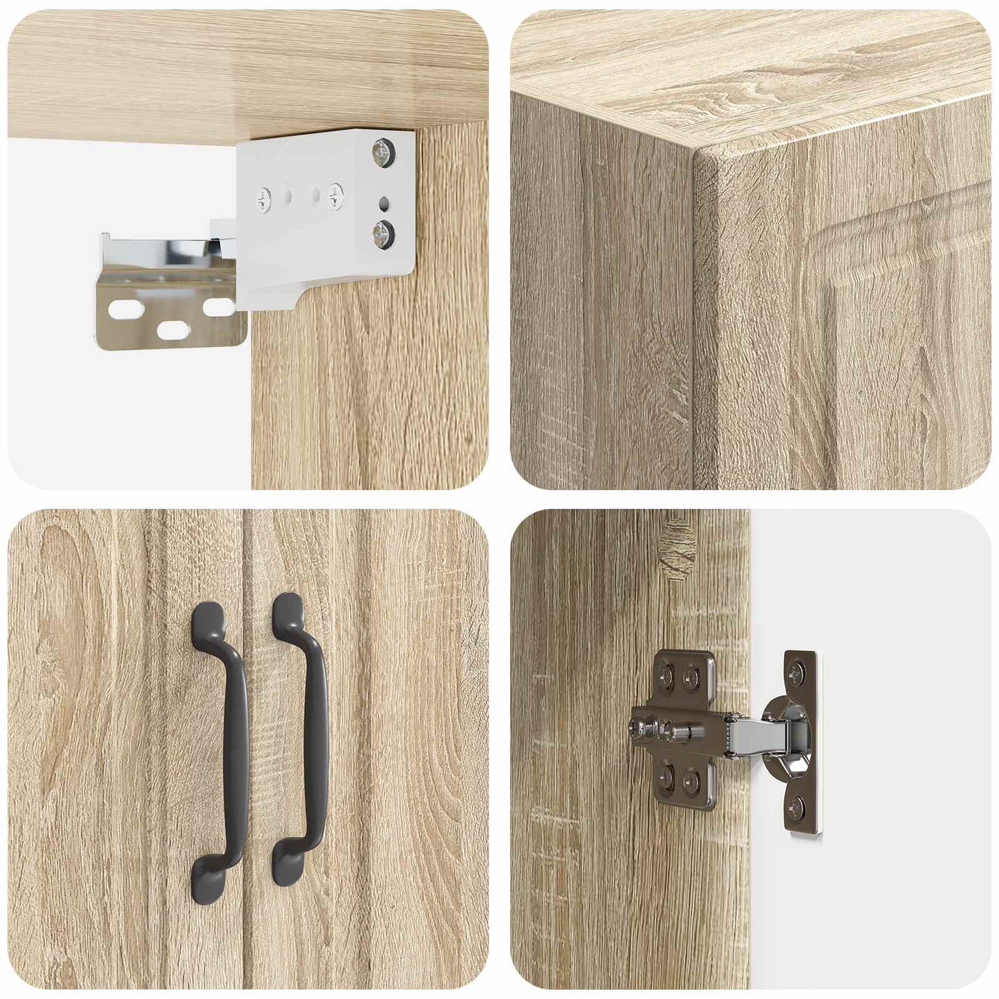 Mobiletto a muro Rovere Sonoma 66 x 34,5 x 90 cm | homemem39