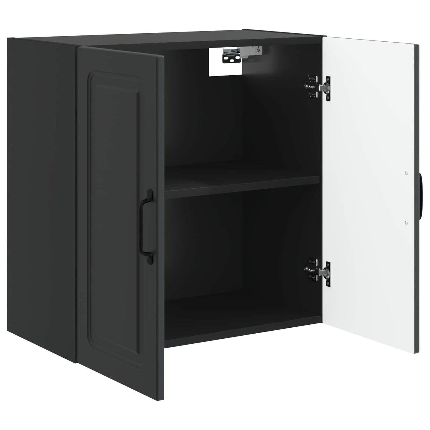 Mobiletto a muro Nero 59 x 31 x 60 cm Legno ingegnerizzato | homemem39