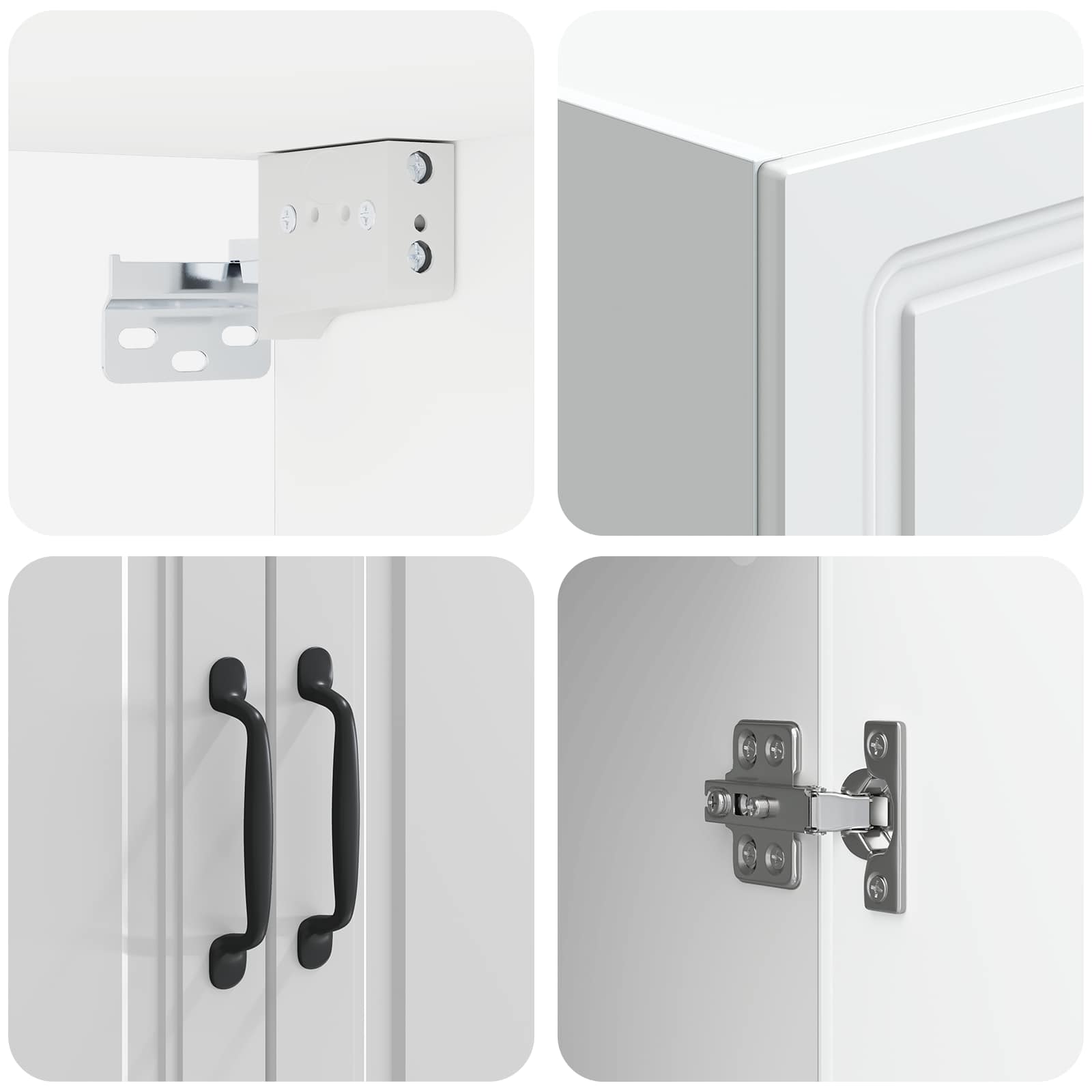 Mobiletto a muro Bianco Lucido 59 x 31 x 60 cm | homemem39