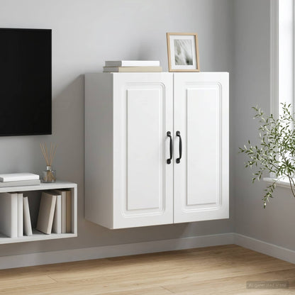 Mobiletto a muro Bianco Lucido 59 x 31 x 60 cm | homemem39