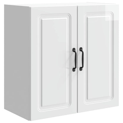 Mobiletto a muro Bianco Lucido 59 x 31 x 60 cm | homemem39