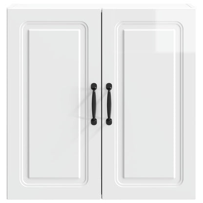 Mobiletto a muro Bianco Lucido 59 x 31 x 60 cm | homemem39