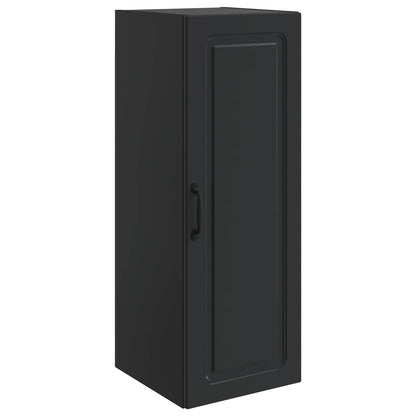 Mobiletto a muro Nero 33 x 34,5 x 90 cm Legno ingegnerizzato | homemem39