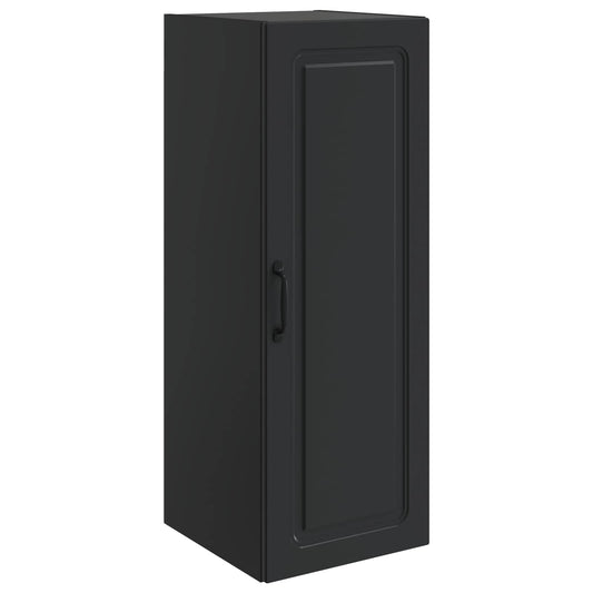Mobiletto a muro Nero 33 x 34,5 x 90 cm Legno ingegnerizzato | homemem39
