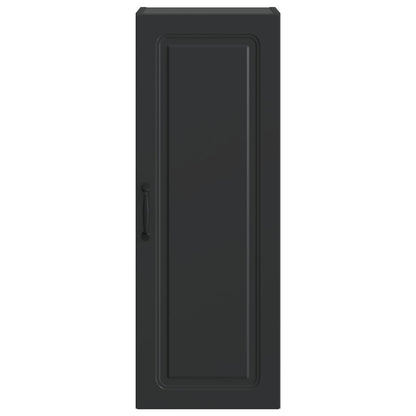 Mobiletto a muro Nero 33 x 34,5 x 90 cm Legno ingegnerizzato | homemem39