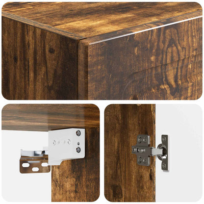 Mobiletto a muro Rovere Fumo 33 x 34,5 x 90 cm | homemem39