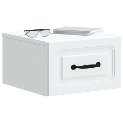 Mobiletto da notte a muro 2 pcs Bianco 34,5 x 33 x 20 cm | homemem39