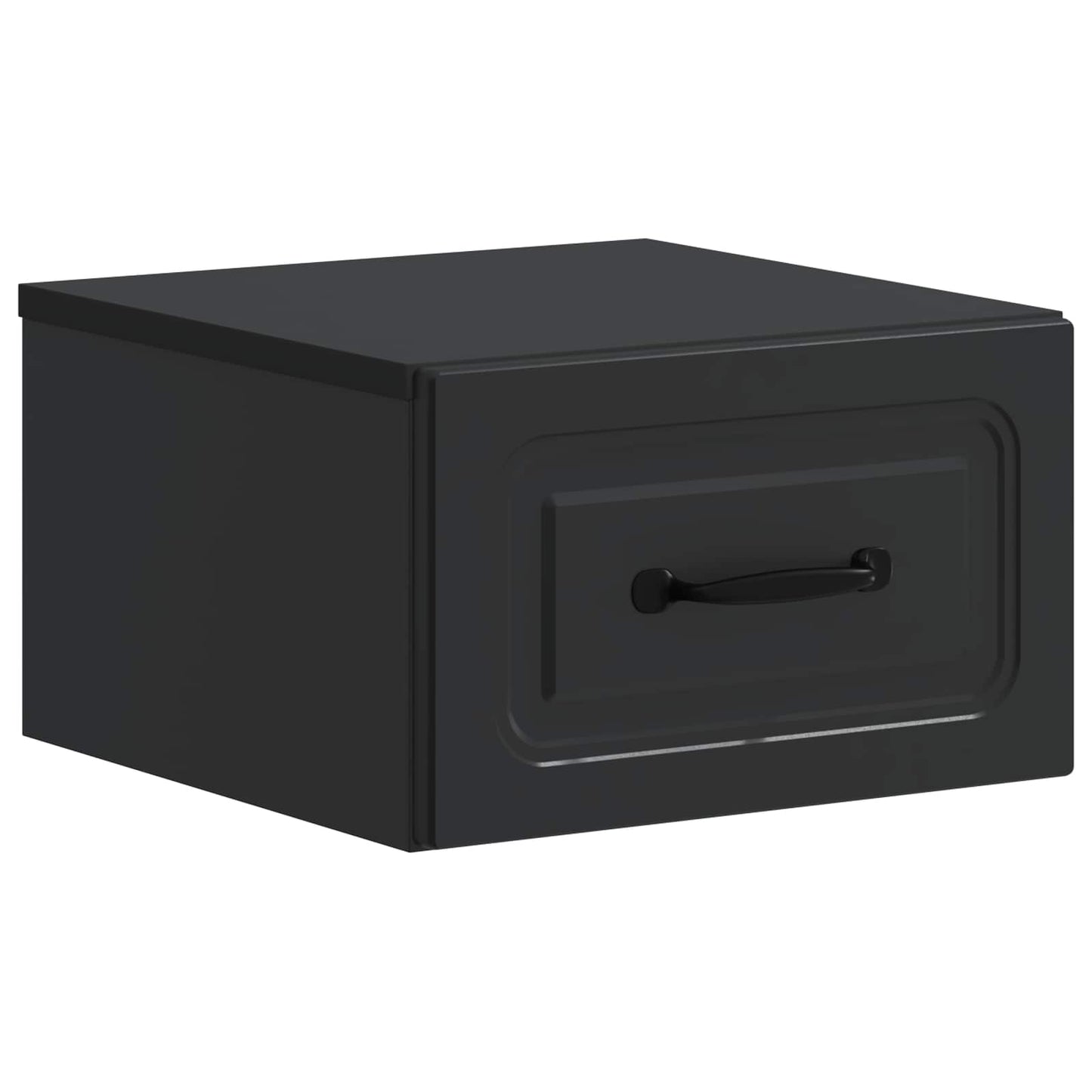 Mobiletto da notte a muro 2 pcs Nero 34,5 x 33 x 20 cm | homemem39