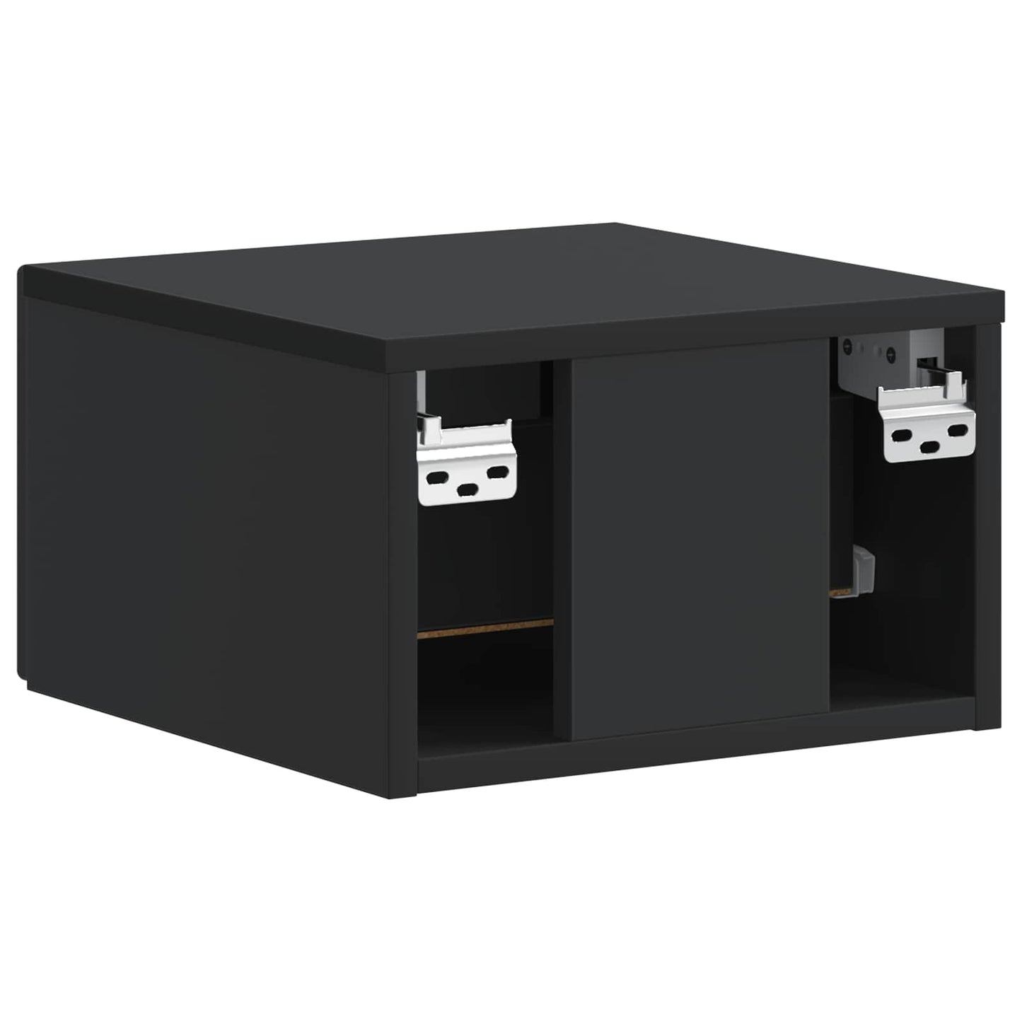 Mobiletto da notte a muro 2 pcs Nero 34,5 x 33 x 20 cm | homemem39