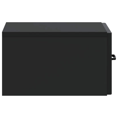 Mobiletto da notte a muro 2 pcs Nero 34,5 x 33 x 20 cm | homemem39