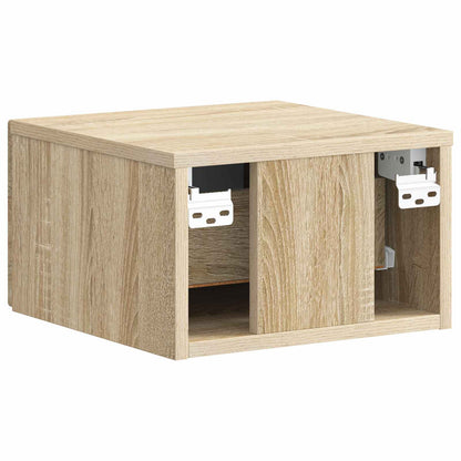 Mobiletto da notte a muro 2 pcs Rovere Sonoma 34,5 x 33 x 20 cm | homemem39