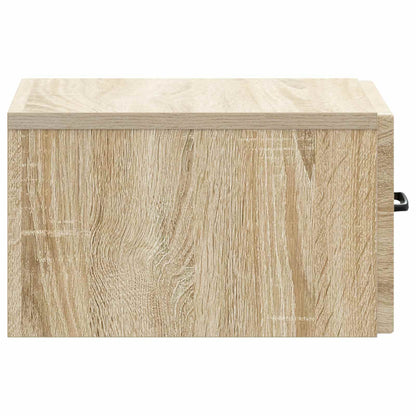 Mobiletto da notte a muro 2 pcs Rovere Sonoma 34,5 x 33 x 20 cm | homemem39
