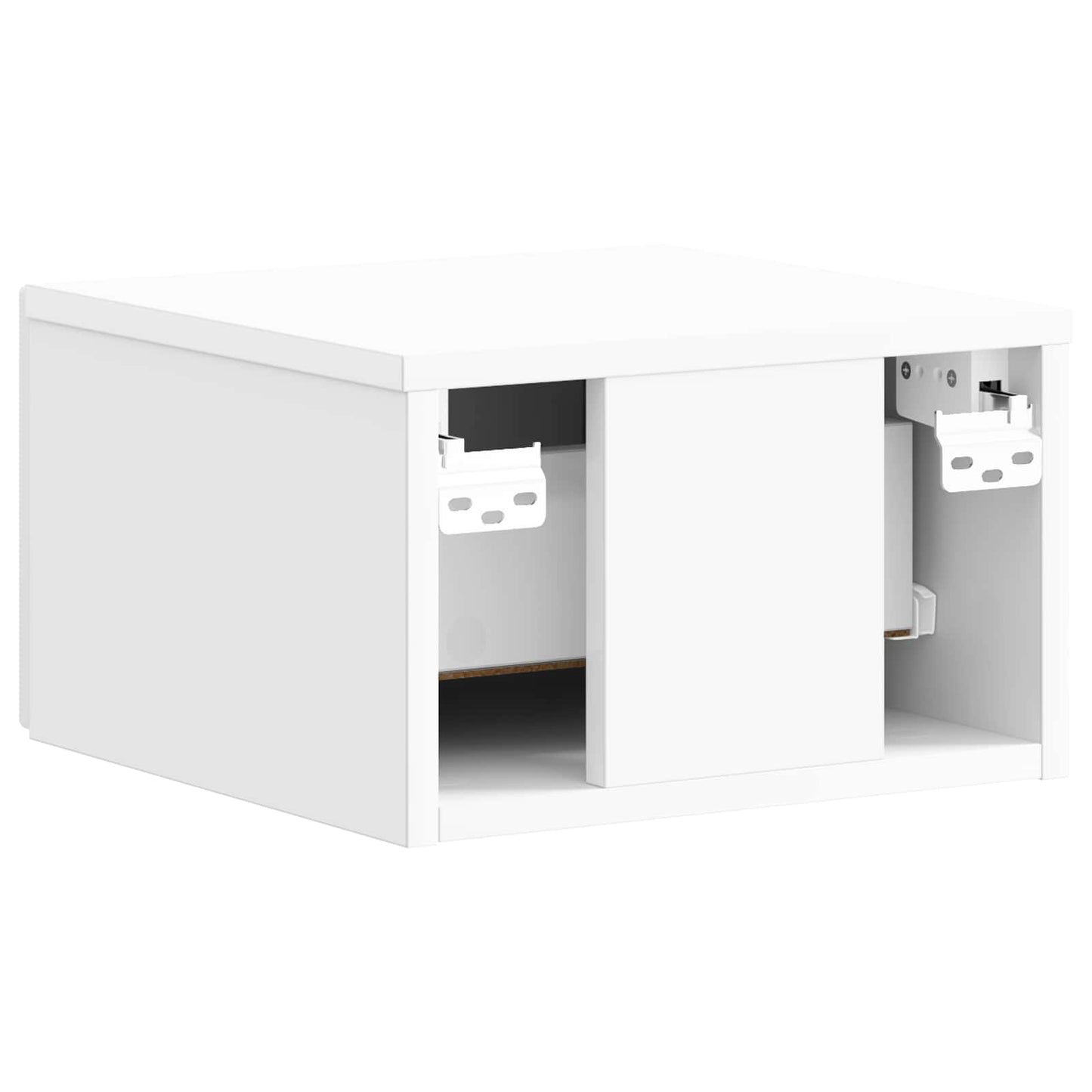 Mobiletto da notte a muro Bianco Lucido 34,5 x 33 x 20 cm | homemem39