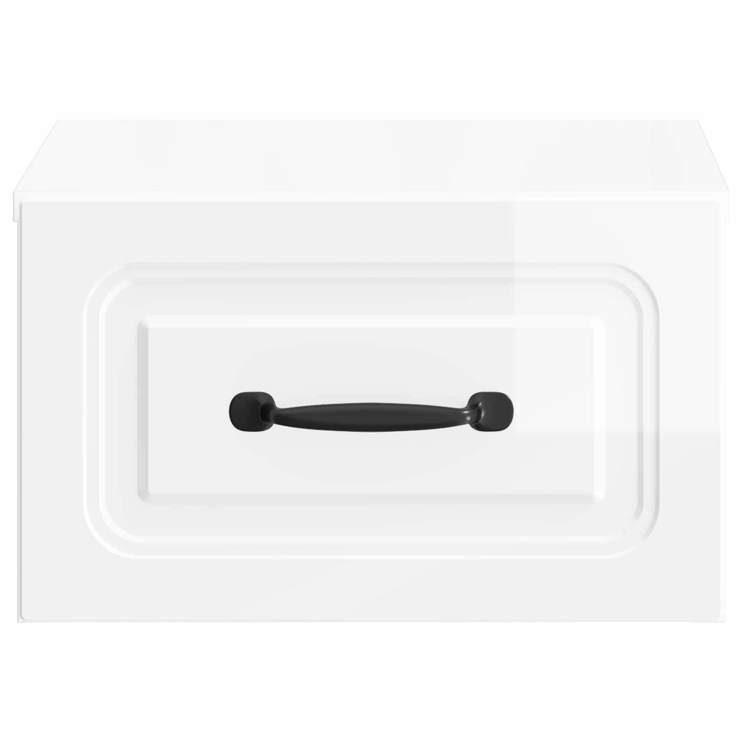 Mobiletto da notte a muro Bianco Lucido 34,5 x 33 x 20 cm | homemem39