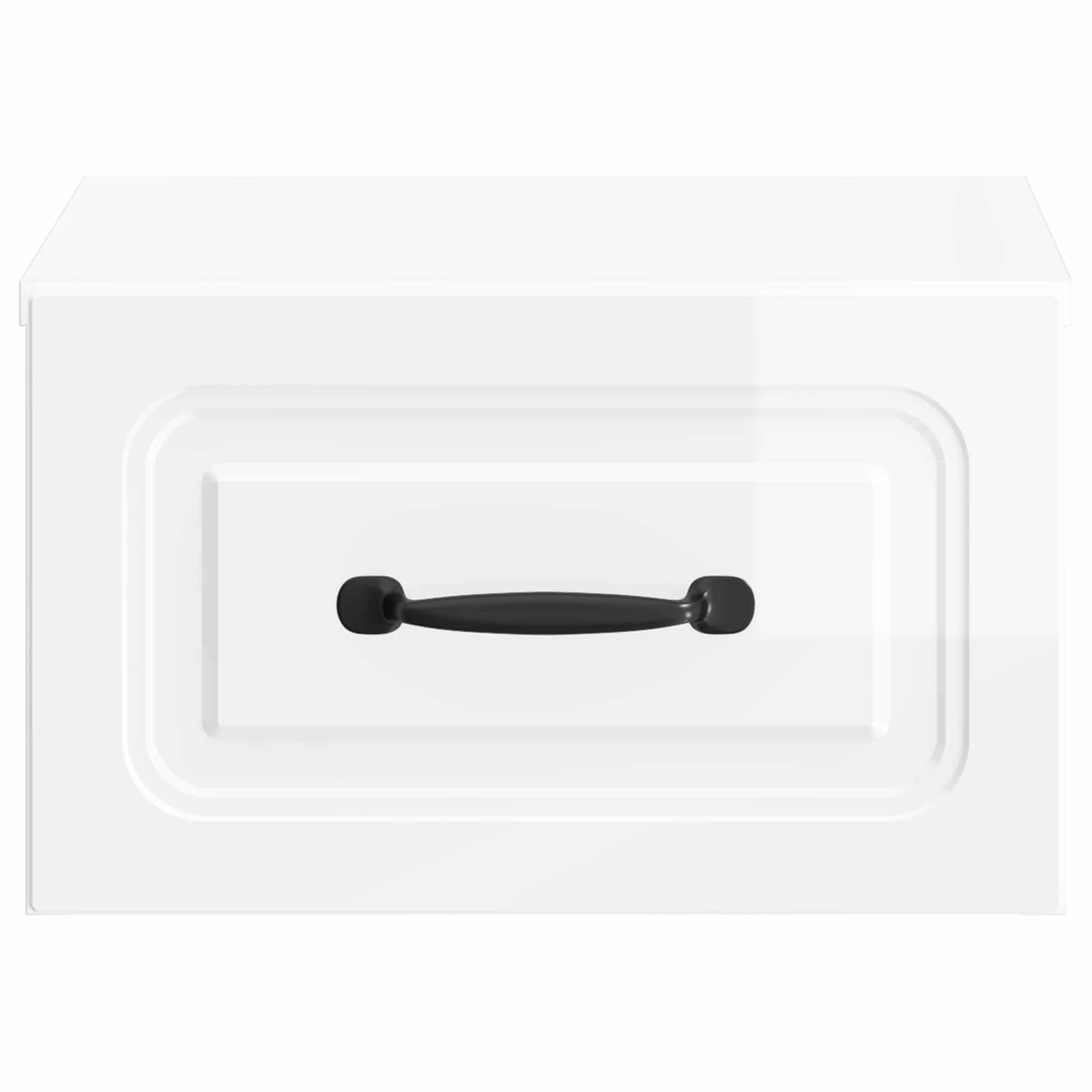 Mobiletto da notte a muro 2 pcs Bianco Lucido 34,5 x 33 x 20 cm | homemem39