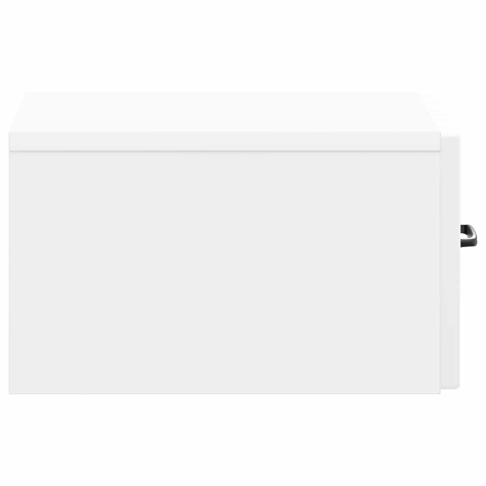 Mobiletto da notte a muro 2 pcs Bianco Lucido 34,5 x 33 x 20 cm | homemem39