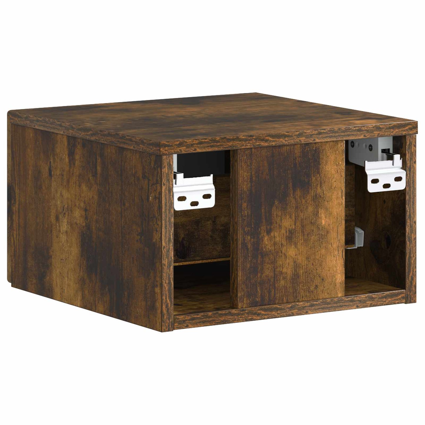 Mobiletto da notte a muro 2 pcs Rovere Fumo 34,5 x 33 x 20 cm | homemem39