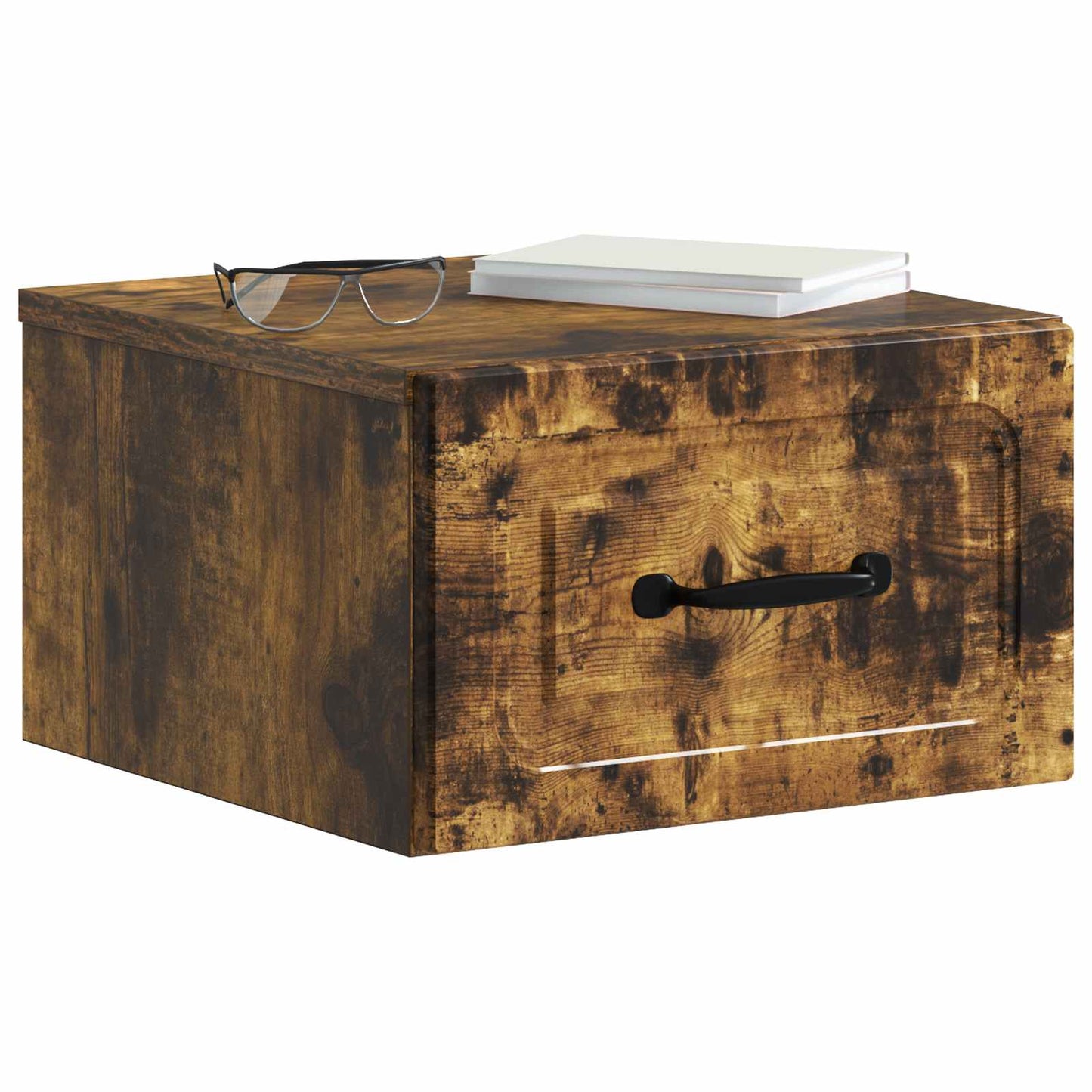 Mobiletto da notte a muro 2 pcs Rovere Fumo 34,5 x 33 x 20 cm | homemem39