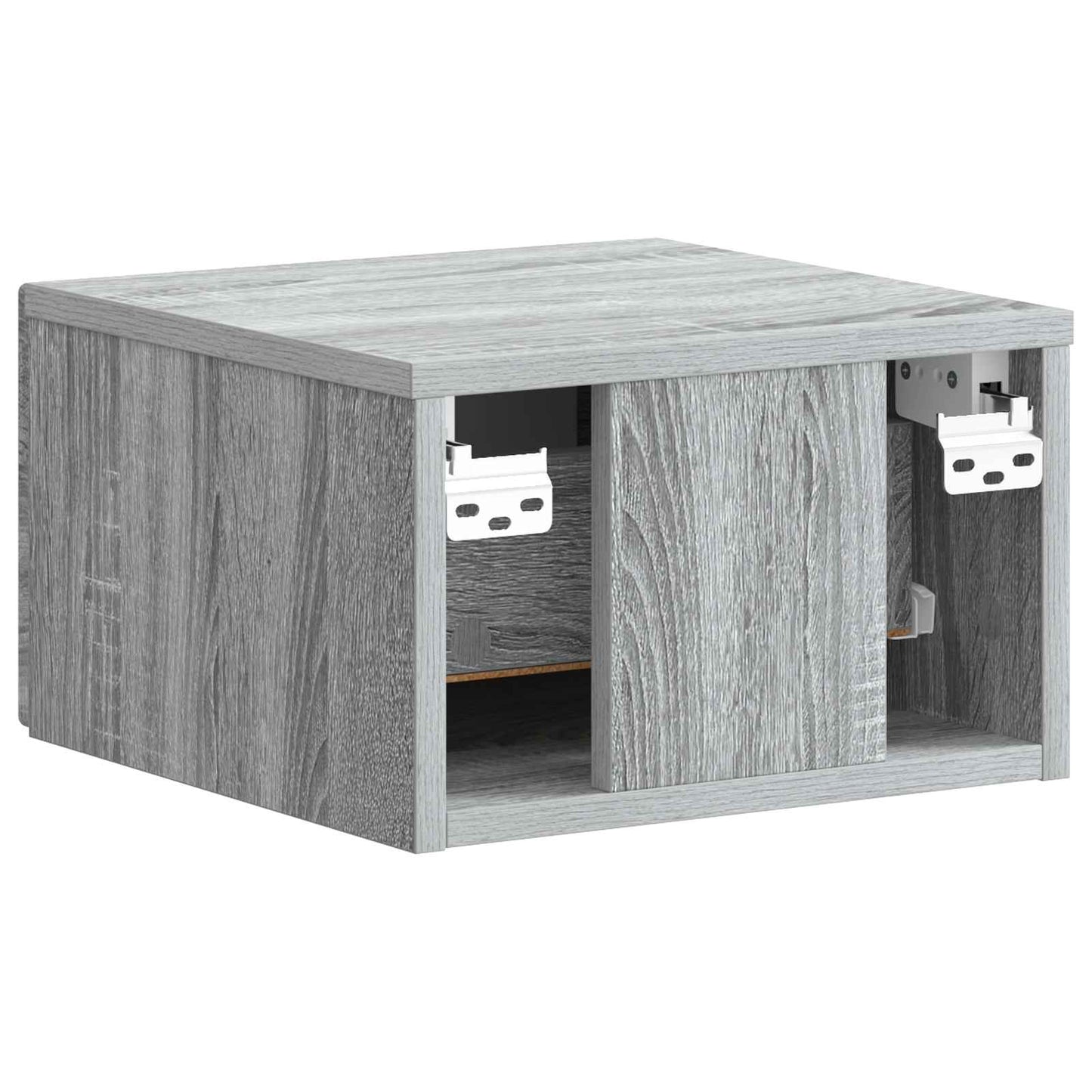 Mobiletto da notte a muro Grigio Sonoma 34,5 x 33 x 20 cm