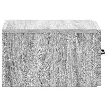 Mobiletto da notte a muro Grigio Sonoma 34,5 x 33 x 20 cm | homemem39