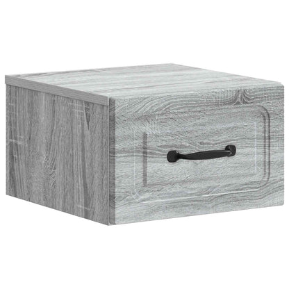 Mobiletto da notte a muro 2 pcs Grigio Sonoma 34,5 x 33 x 20 cm | homemem39