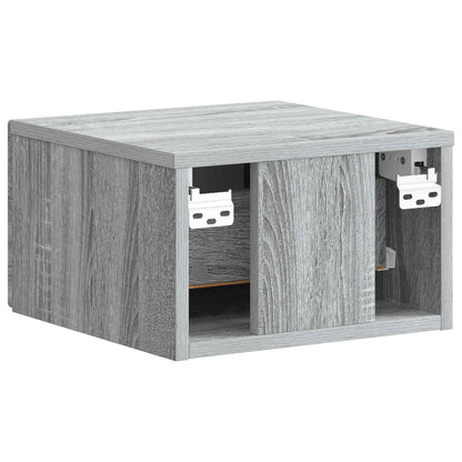 Mobiletto da notte a muro 2 pcs Grigio Sonoma 34,5 x 33 x 20 cm | homemem39