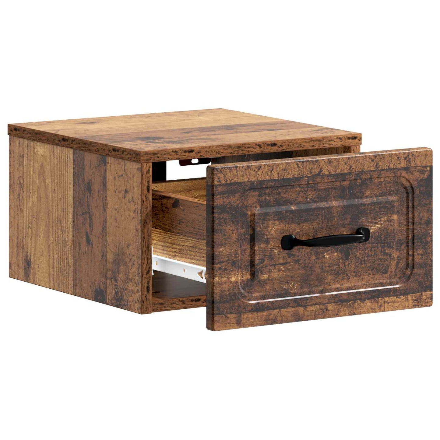 Mobiletto da notte a muro Legno antico 34,5 x 33 x 20 cm | homemem39