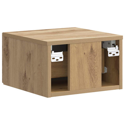Mobiletto da notte a muro Rovere Artigianale 34,5 x 33 x 20 cm | homemem39