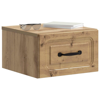 Mobiletto da notte a muro Rovere Artigianale 34,5 x 33 x 20 cm | homemem39