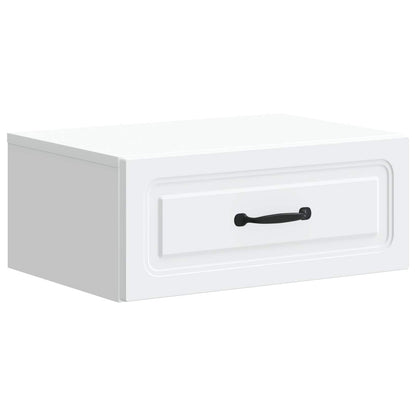 Mobiletto da notte a muro 2 pcs Bianco 49 x 34,5 x 20 cm | homemem39