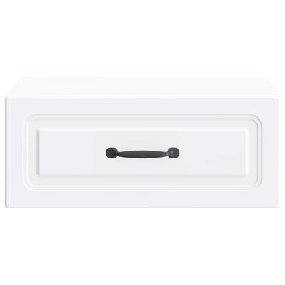 Mobiletto da notte a muro 2 pcs Bianco 49 x 34,5 x 20 cm | homemem39