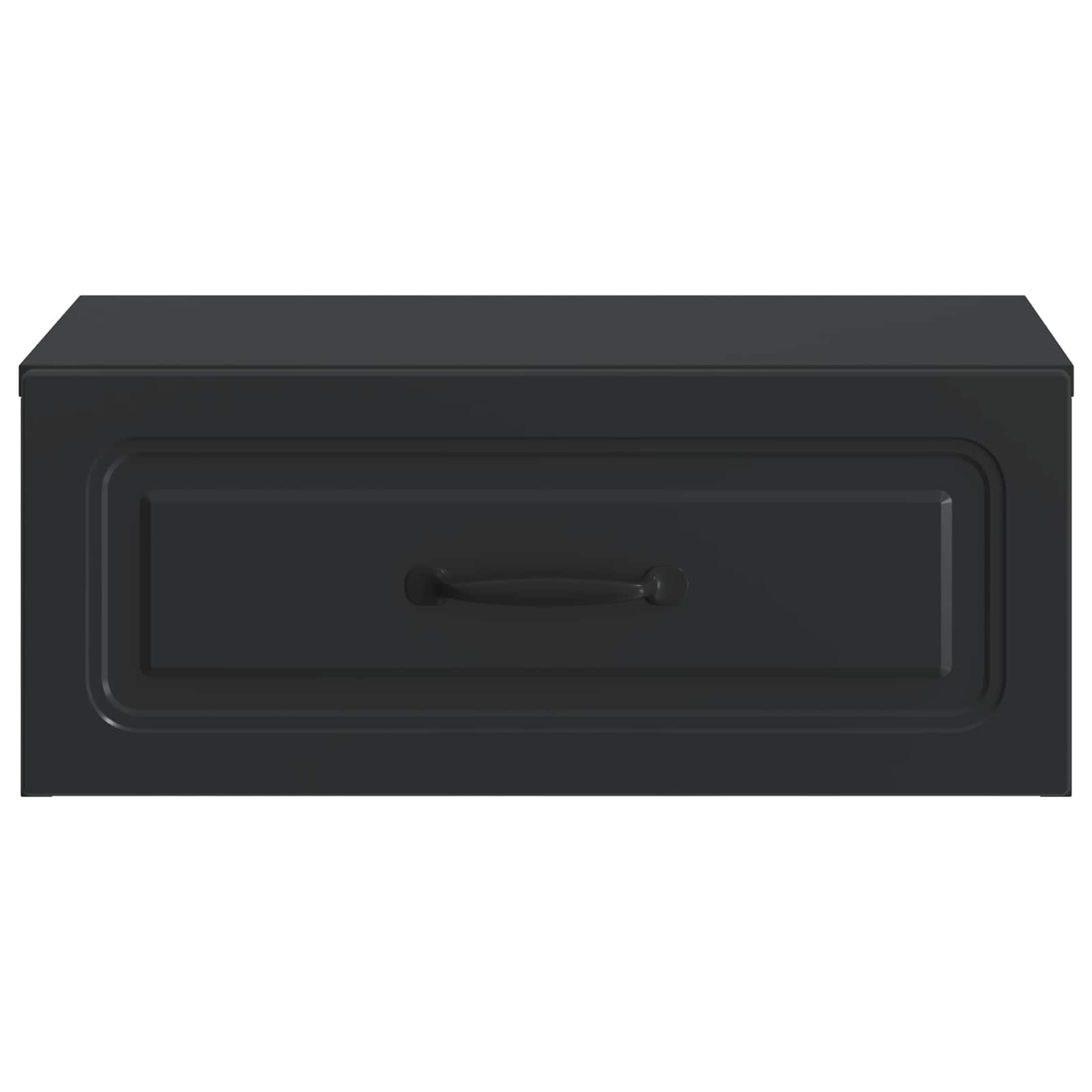 Mobiletto da notte a muro 2 pcs Nero 49 x 34,5 x 20 cm | homemem39