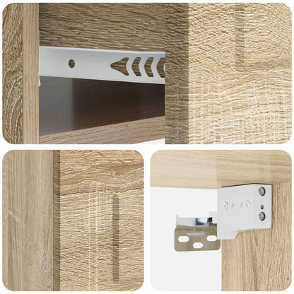 Mobiletto da notte a muro Rovere Sonoma 49 x 34,5 x 20 cm | homemem39