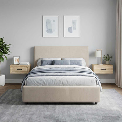 Mobiletto da notte a muro 2 pcs Rovere Sonoma 49 x 34,5 x 20 cm