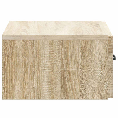 Mobiletto da notte a muro 2 pcs Rovere Sonoma 49 x 34,5 x 20 cm | homemem39