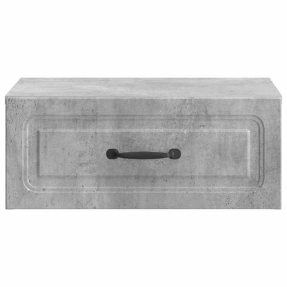 Mobiletto da notte a muro Grigio Cemento 49 x 34,5 x 20 cm
