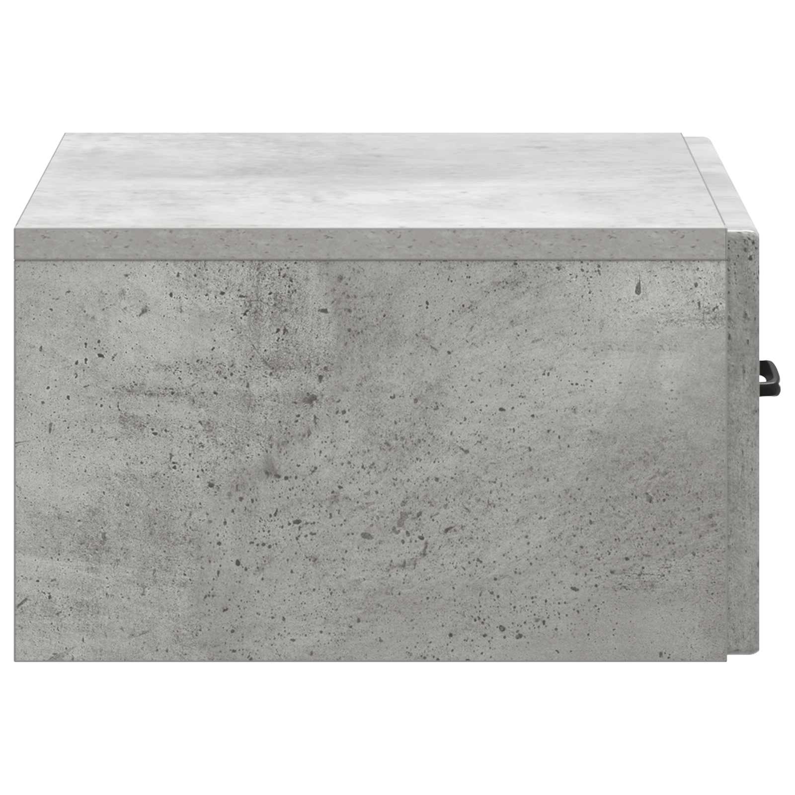 Mobiletto da notte a muro con cassetto 2 pcs Grigio Cemento | homemem39