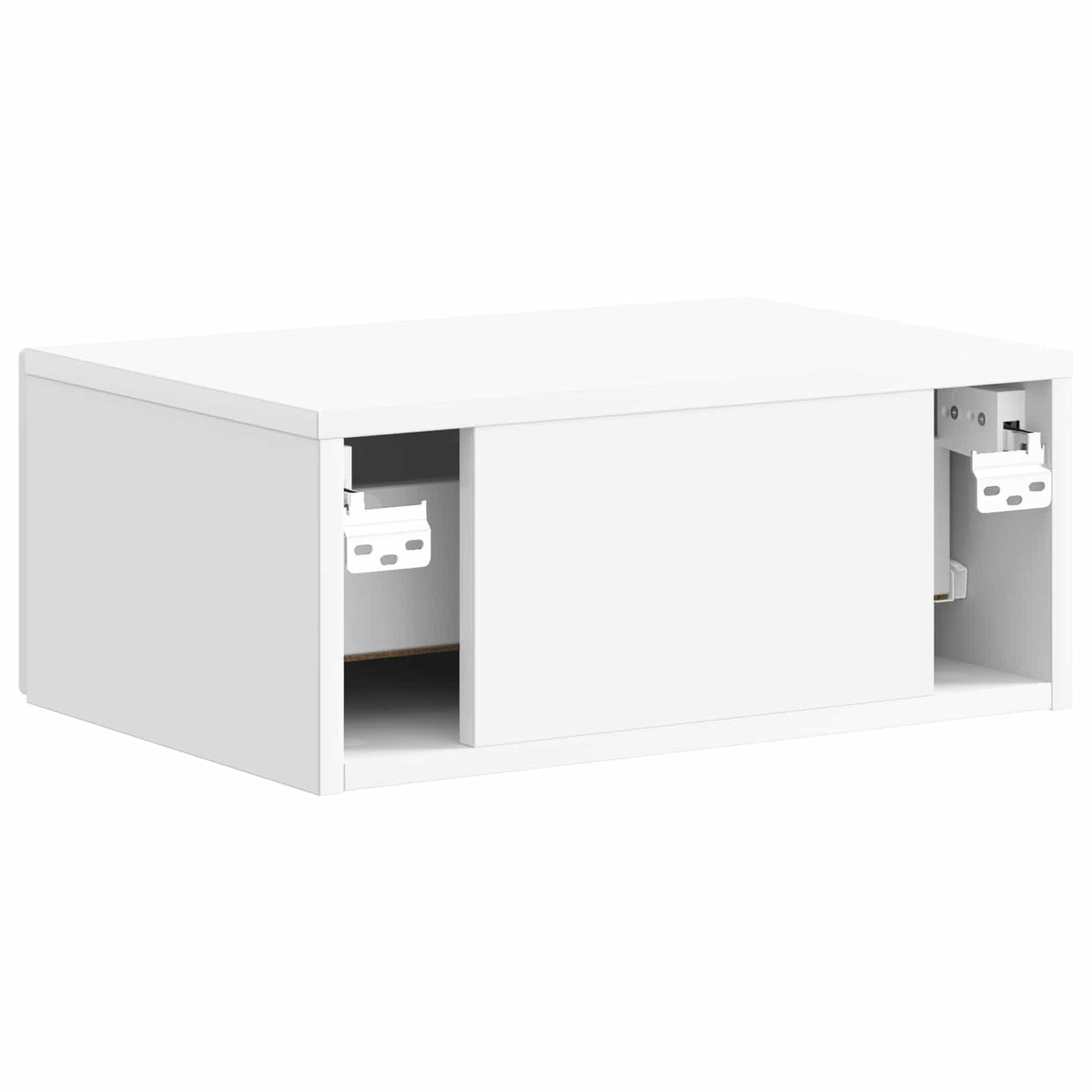 Mobiletto da notte a muro 2 pcs Bianco Lucido 49 x 34,5 x 20 cm | homemem39