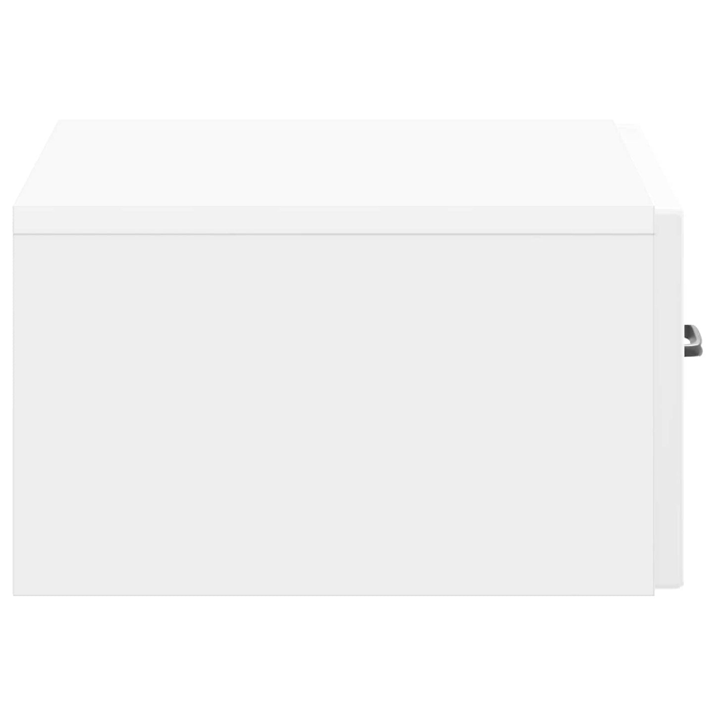 Mobiletto da notte a muro 2 pcs Bianco Lucido 49 x 34,5 x 20 cm | homemem39