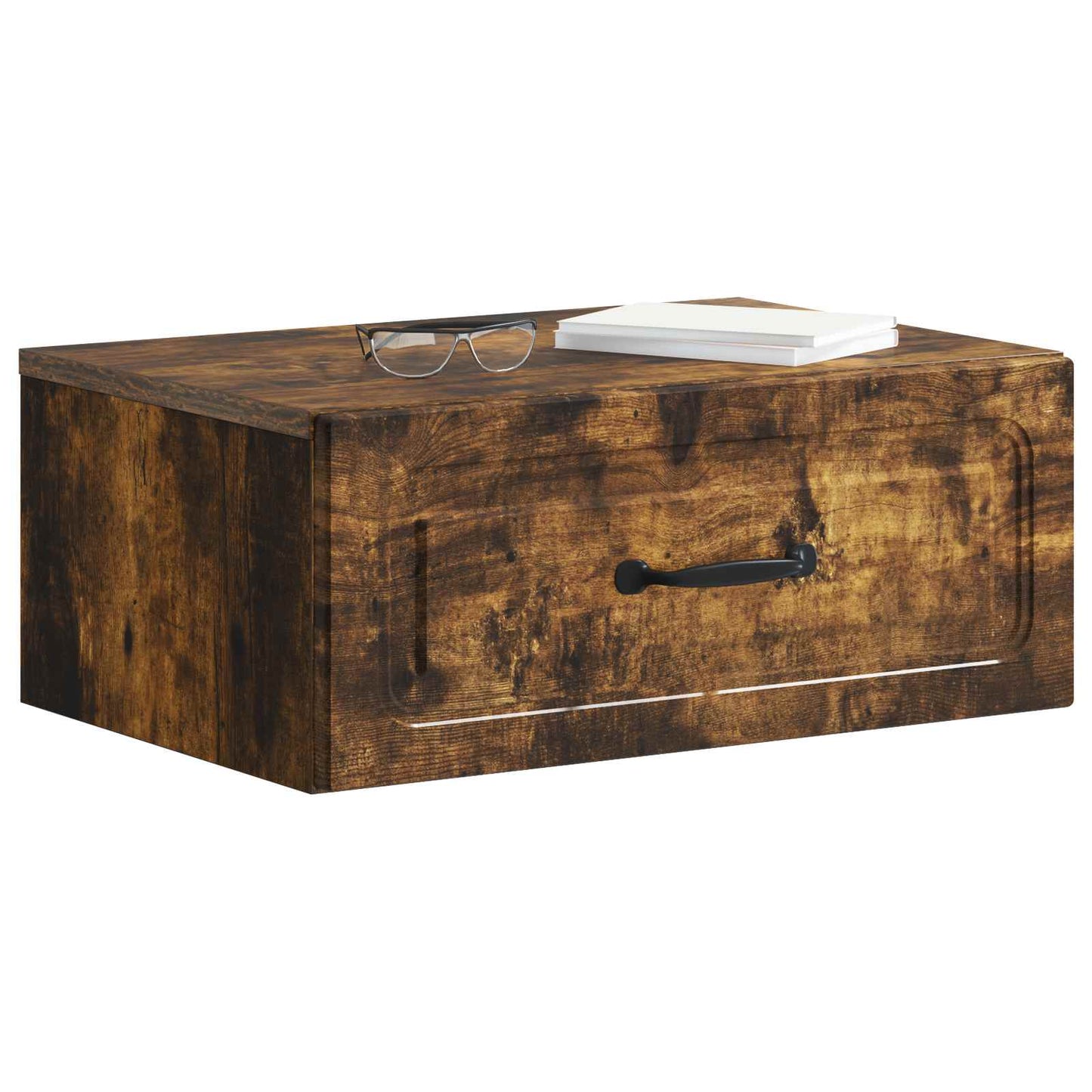 Mobiletto da notte a muro 2 pcs Rovere Fumo 49 x 34,5 x 20 cm | homemem39