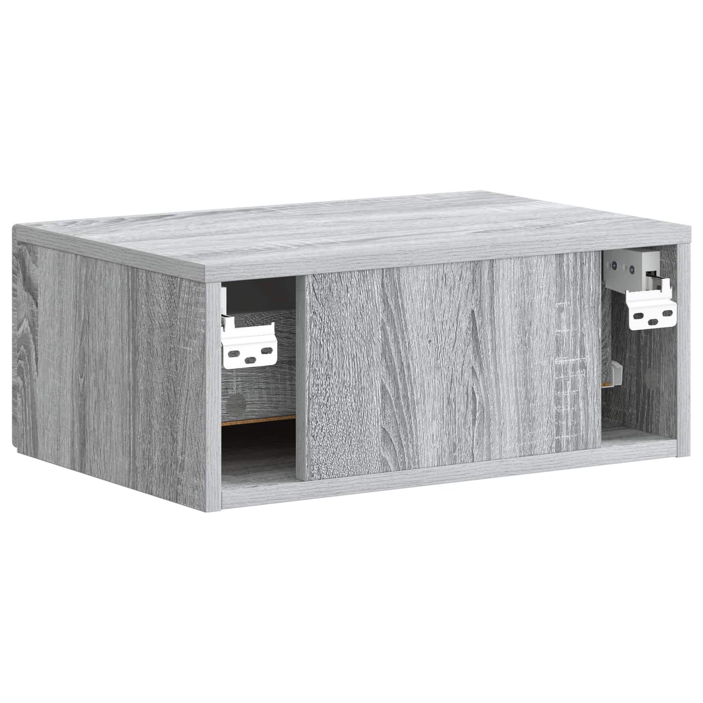 Mobiletto da notte a muro 2 pcs Grigio Sonoma 49 x 34,5 x 20 cm | homemem39